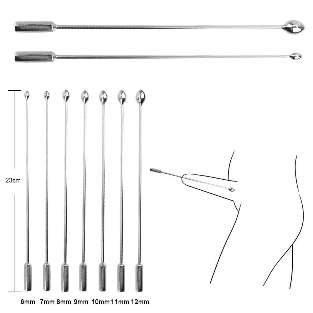 Stainless Steel Urethral Sounding Beads Penis Plug Men Masturbator Male sex toy