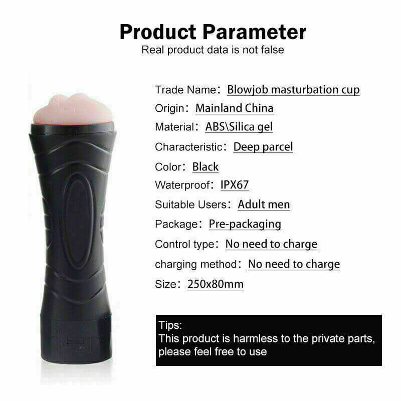 Realistic Vibrating Pocket Pussy Blowjob Male Masturbator Male sex toy