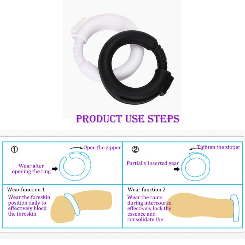 Top Quality Silicone Adjustable Penis Ring Delaying Ejaculation Sex Toy Male sex toy