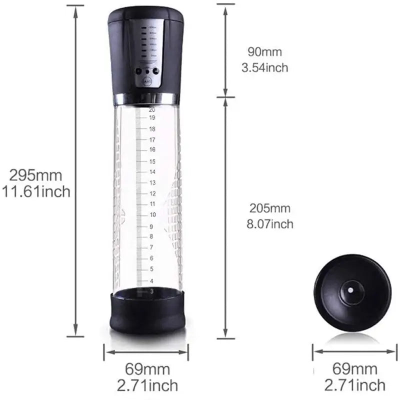 All-in-one Electric Vacuum Penis Pump Enhancer Massager Sex Toy Male sex toy