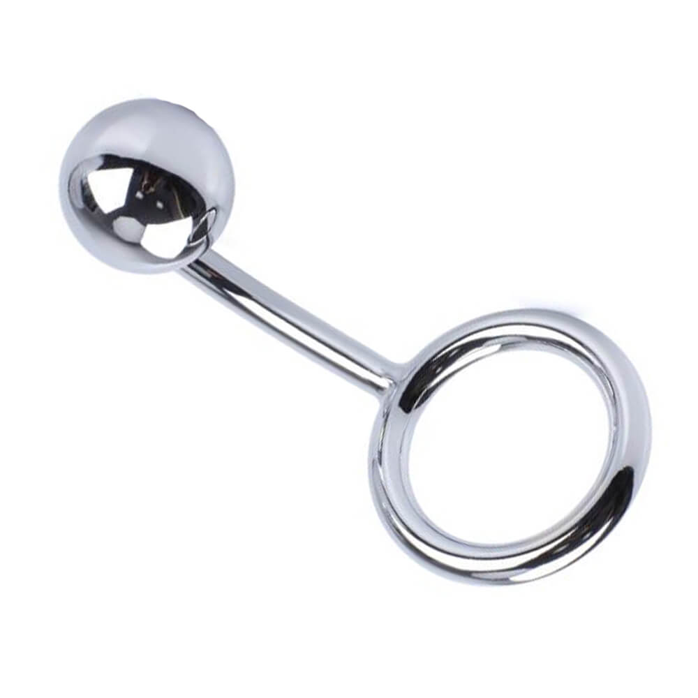 40/45/50mm Metal Anal Hook With Penis Ring Anal Plug Sex Toy Male sex toy