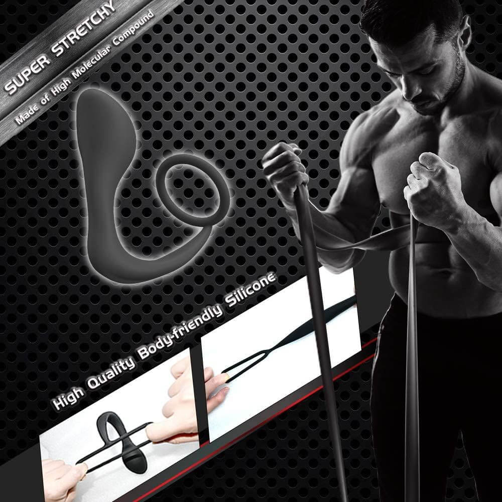 2In1 Anal Plug With Penis Ring For Enhancing Ejaculating Cock Ring Male sex toy