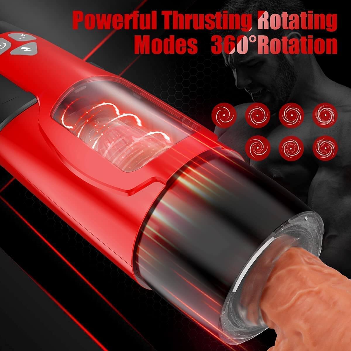 Dark Knight Automatic 3D Texture Male Masturbator For Men Male sex toy