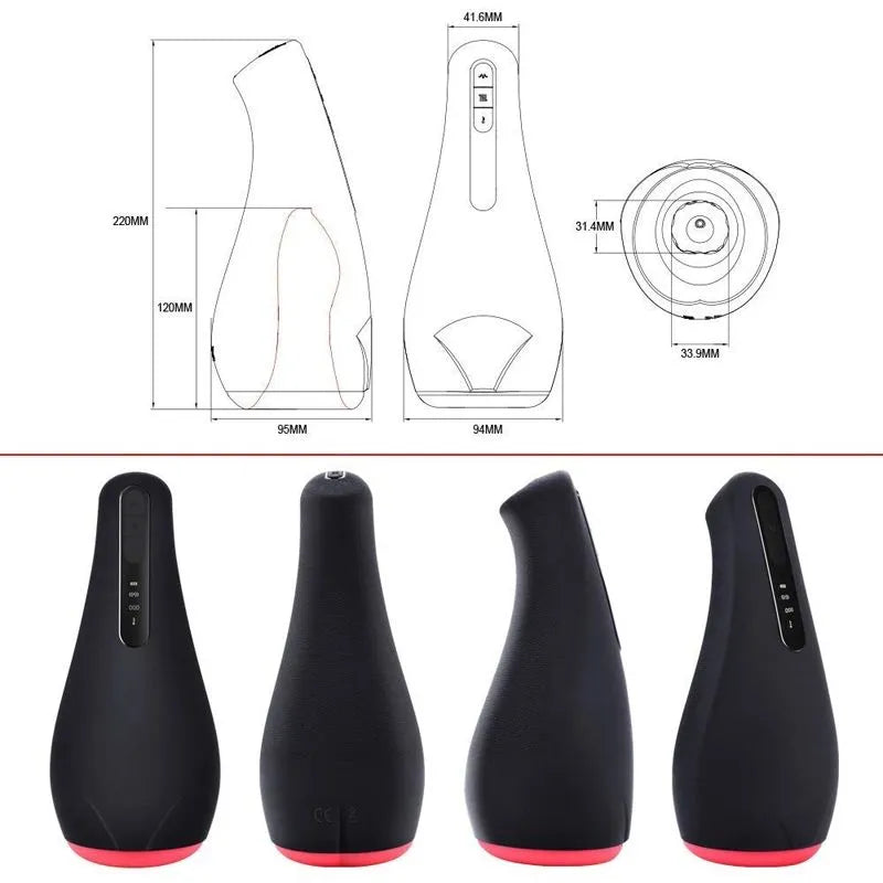 Otouch Airturn Oral Vibrating Heating Sucking Auto Men Masturbator Male sex toy