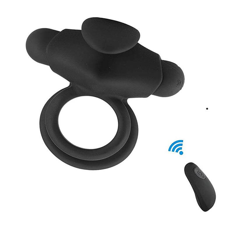 Bullet Double Rings 10 Vibrating Men Penis Ring Male sex toy