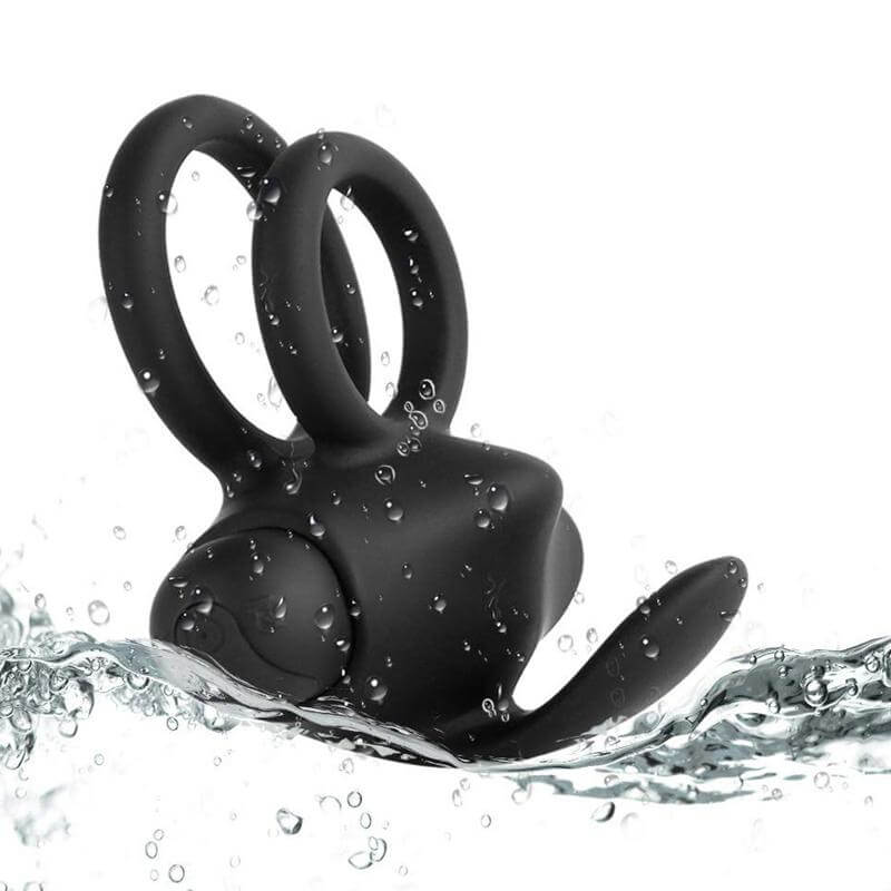 Bullet Double Rings 10 Vibrating Men Penis Ring Male sex toy