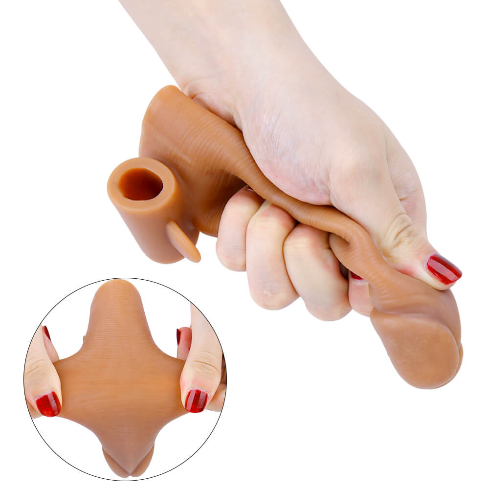 5.9in Soft Elastic Cock Sleeve Extension With Thin Skin For Masturbation Male sex toy