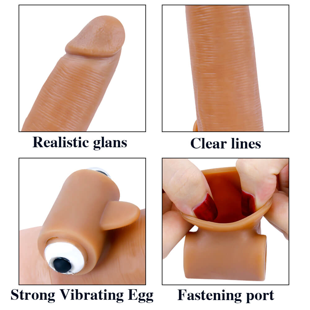 5.9in Soft Elastic Cock Sleeve Extension With Thin Skin For Masturbation Male sex toy