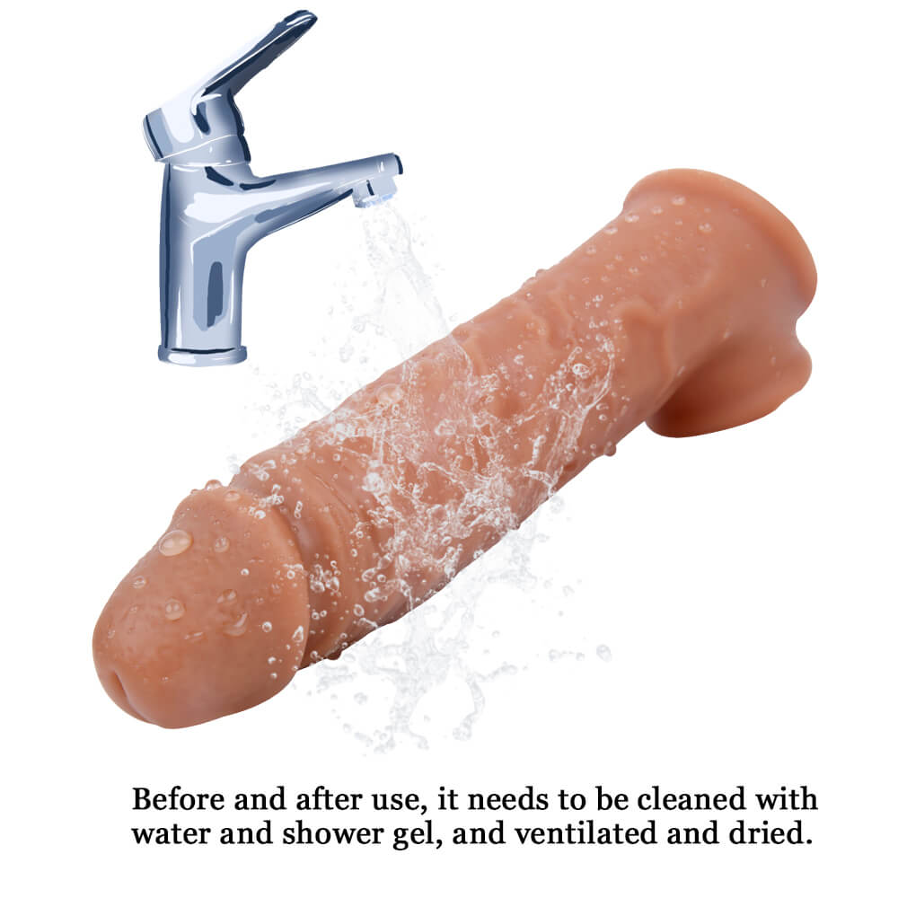 6.3in Stretchy Elastic Extended Thickened Cock Sheath Sleeve For Men Male sex toy