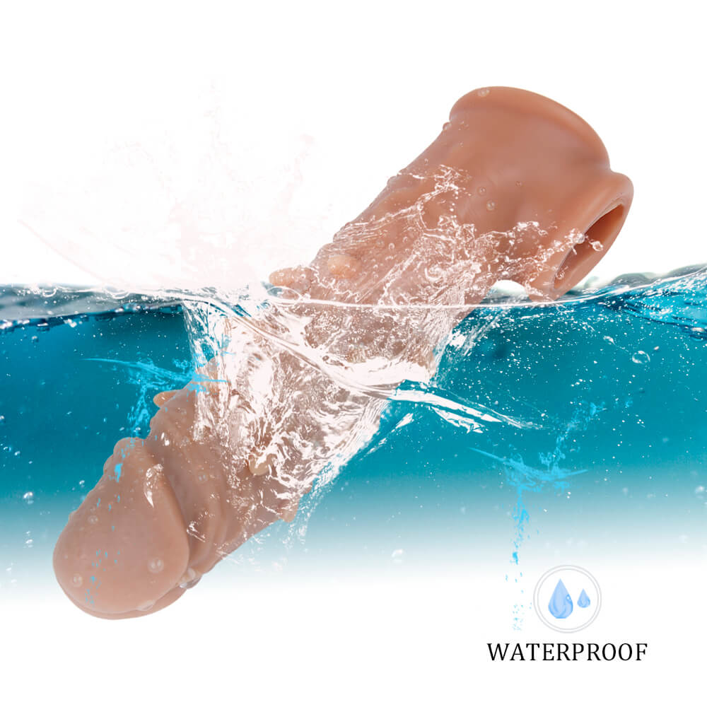 6.3in Spiked Cock Sheath Barbed Silicone Sleeve Extenter Condom Male sex toy