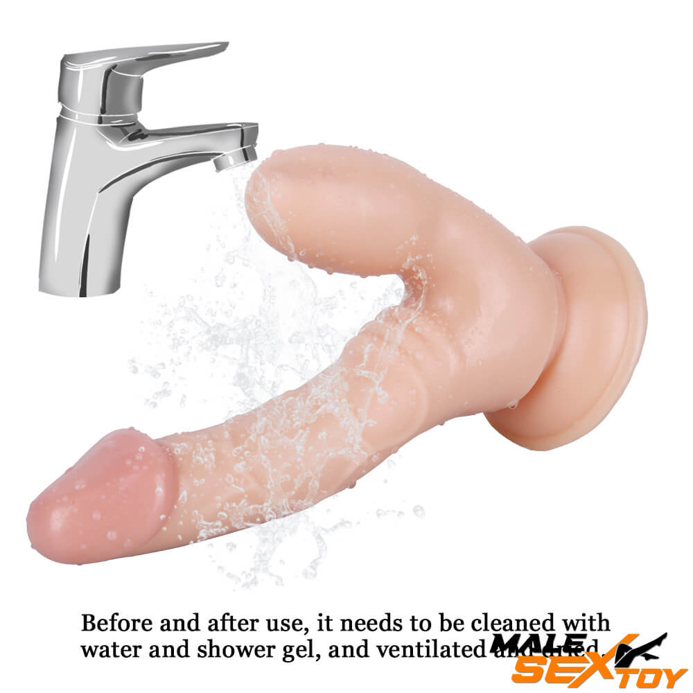 7.87in Real Feel Dildo Two Heads Men Lesbian Fucking Dildo Male sex toy