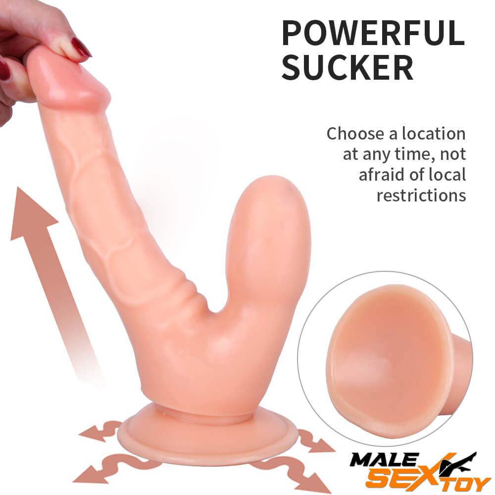 7.87in Real Feel Dildo Two Heads Men Lesbian Fucking Dildo Male sex toy