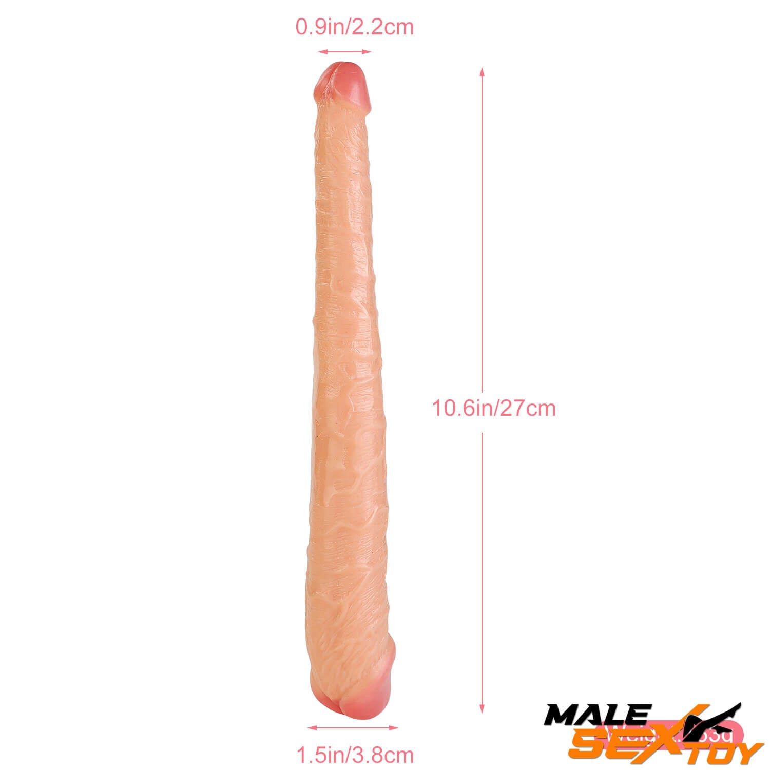 14.6in 10.6in Big Small Glans Dual Heads Dildo For Gay Men Male sex toy