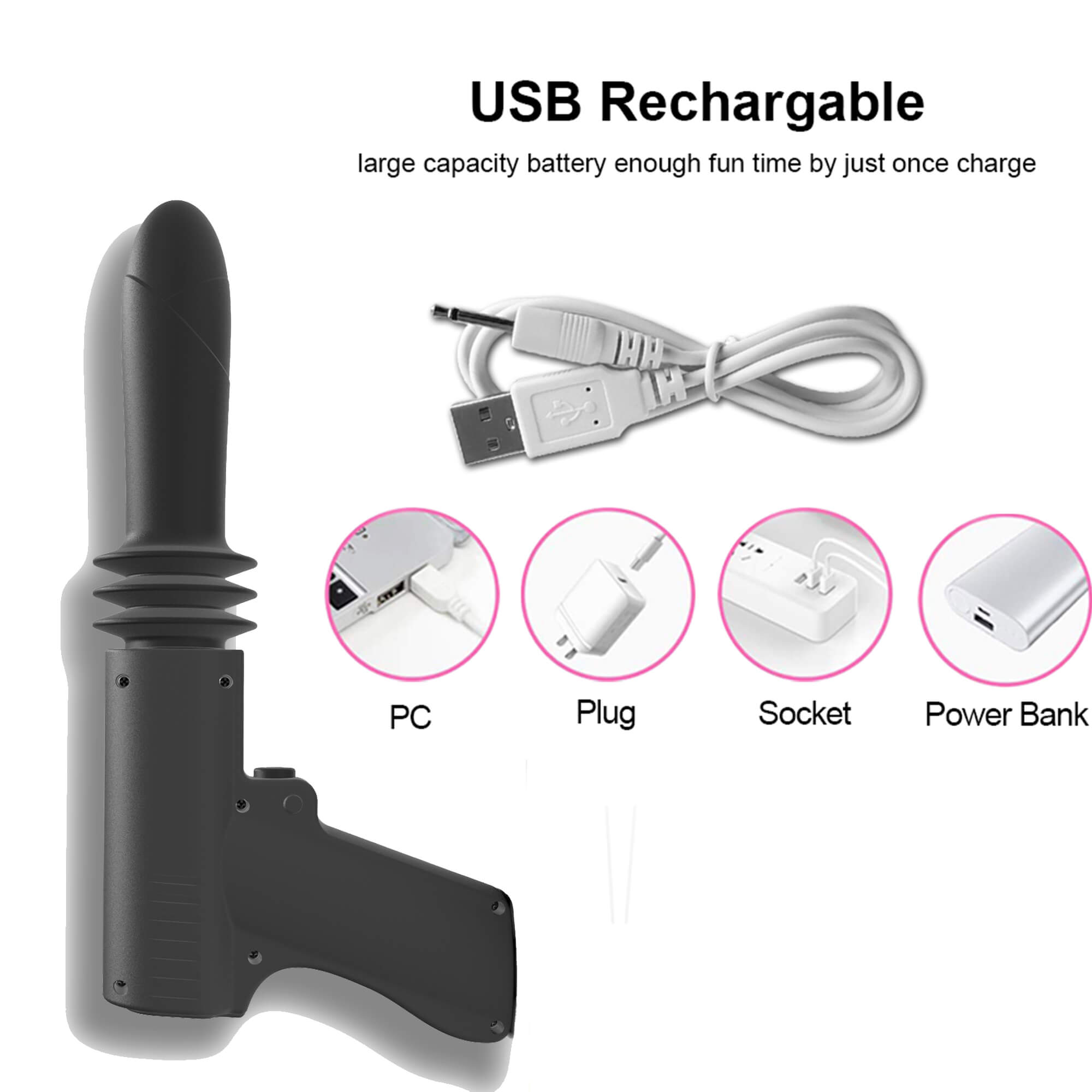 4 Vibrating Modes Telescopic Fucking Dildo Gun Machine For Sex Orgasm Male sex toy