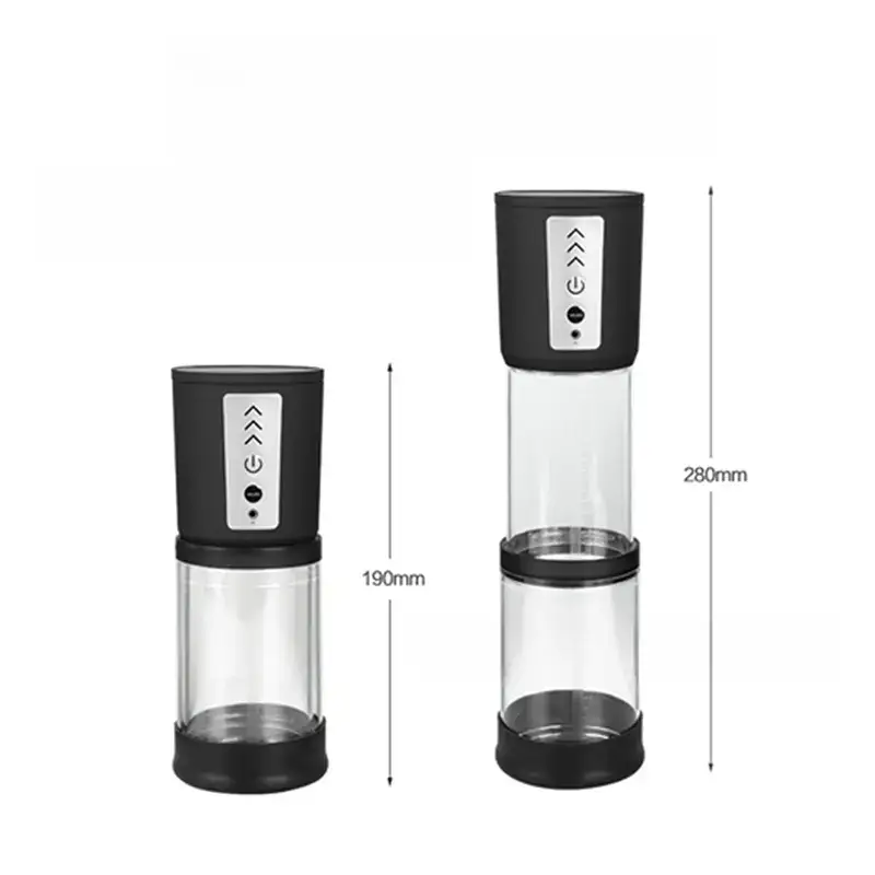 Portable Telescopic Electric Vacuum Penis Pump For Glans Training Male sex toy