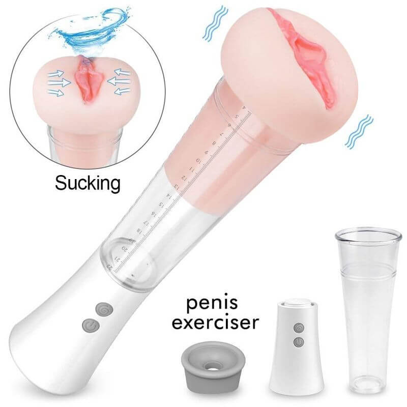 9 Vibrating Modes Sucking Automatic Men Masturbator Penis Pump Male sex toy