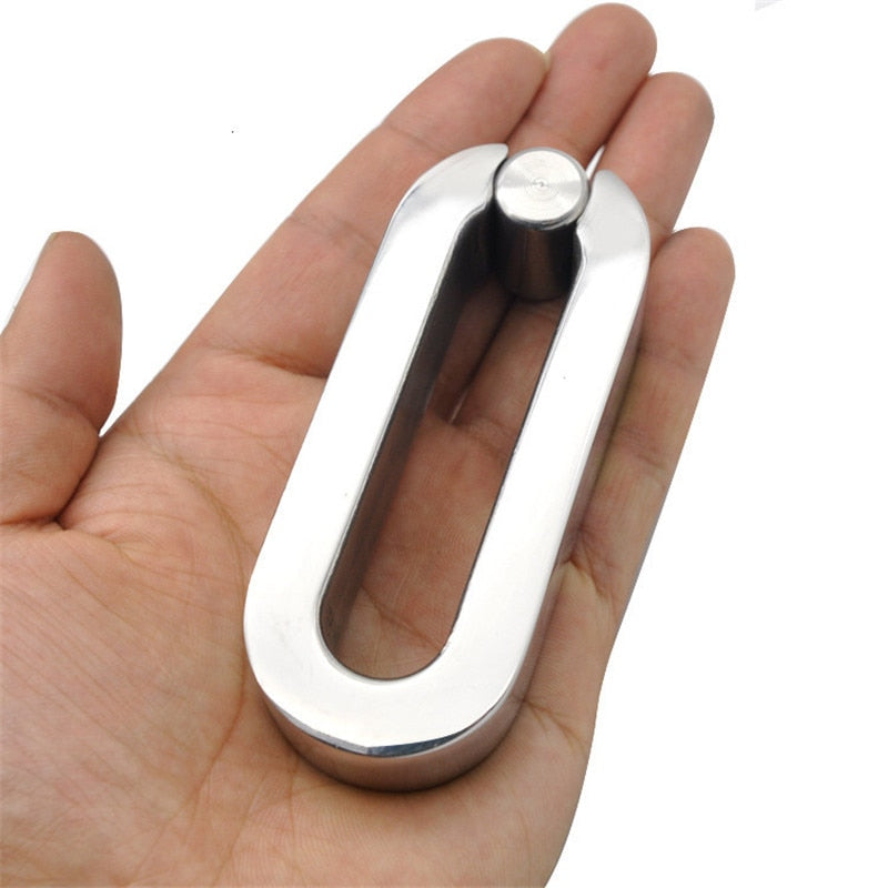 Metal Flat Scrotum Pendant Ball Stretcher Penis Weight Restraint Male sex toy