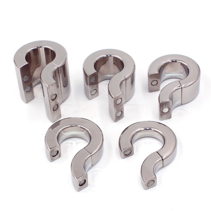 Magnetic Metal Scrotum Ball Penis Weight Stretcher Penis Restraint Male sex toy