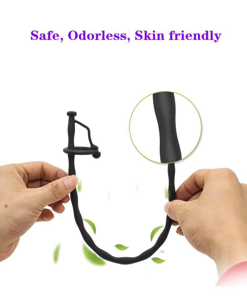Silicone Hollow Urethral Dilator Penis Plug Irritation Men Sex Toy Male sex toy