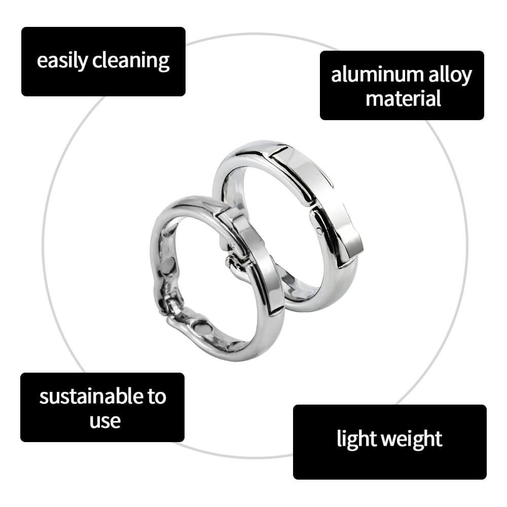 Adjustable Magnet Men Metal Cock Ring Sex Toy Prolong Ejuculation Male sex toy