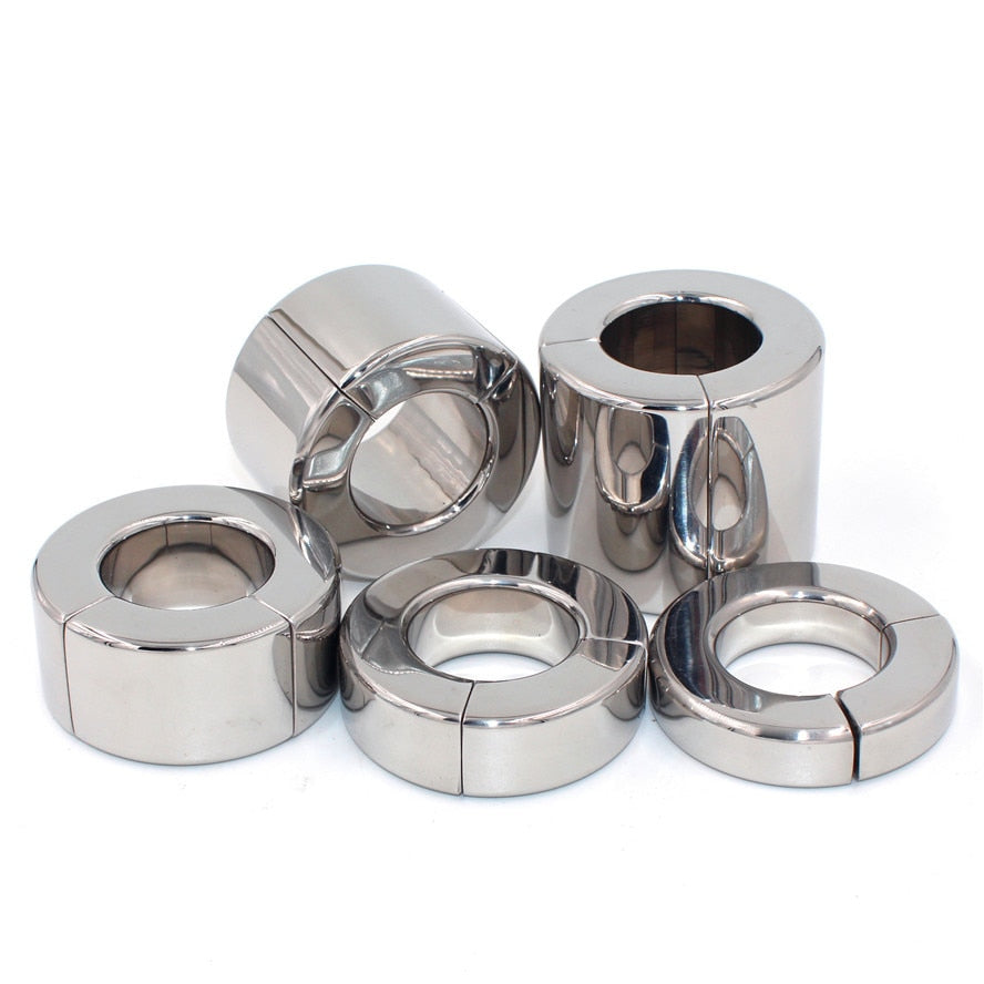 Magnetic Metal Scrotum Ball Penis Weight Stretcher Penis Restraint Male sex toy