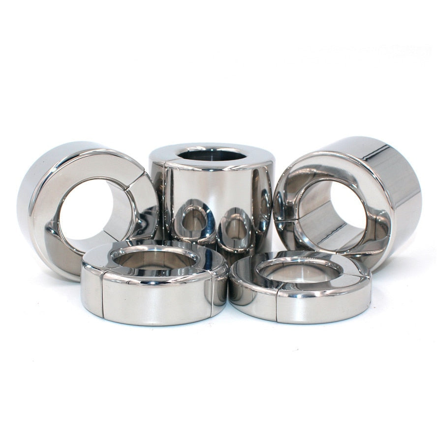 Magnetic Metal Scrotum Ball Penis Weight Stretcher Penis Restraint Male sex toy