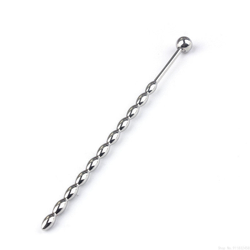Stainless Steel Urethral Sounds Beads Penis Plug Stimulate Dilator Male sex toy