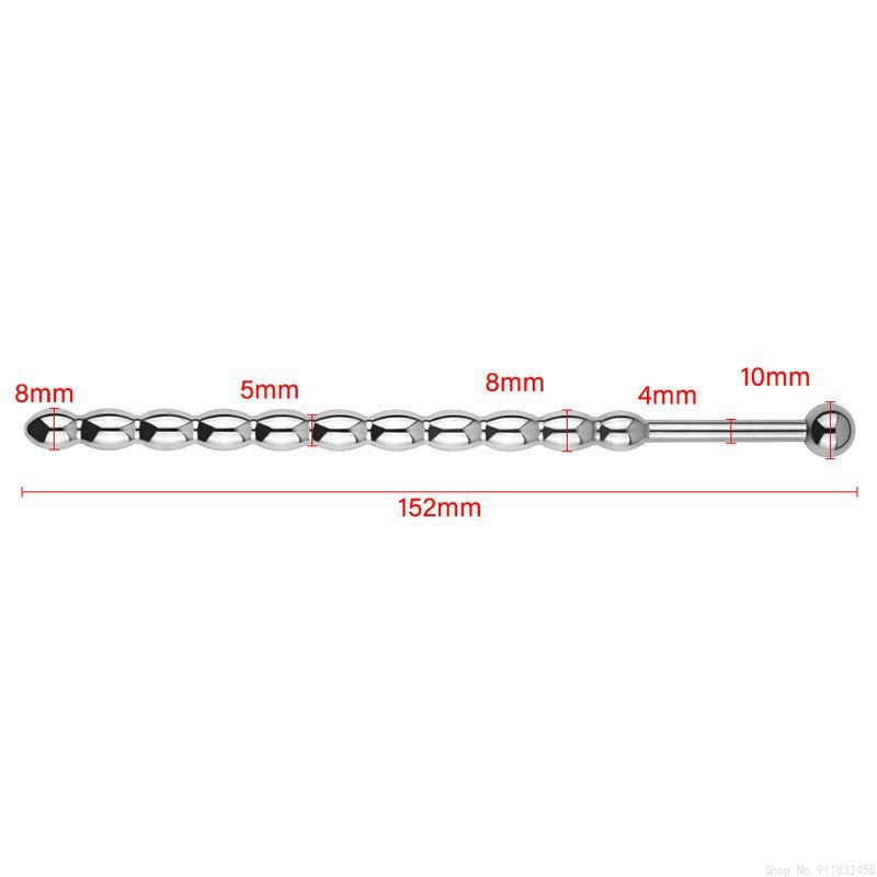 Stainless Steel Urethral Sounds Beads Penis Plug Stimulate Dilator Male sex toy