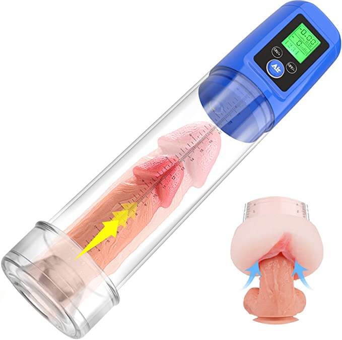 3in1 Multiple Use Automatic Penis Pump Masturbator With Penis Rings Male sex toy