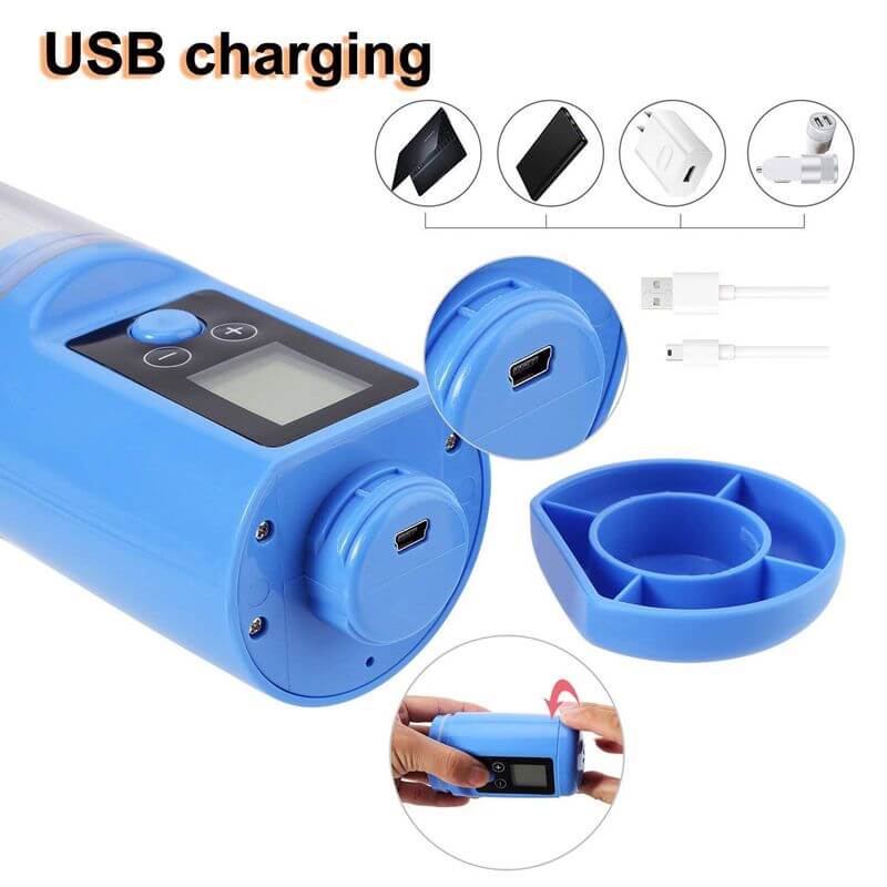 3in1 Multiple Use Automatic Penis Pump Masturbator With Penis Rings Male sex toy
