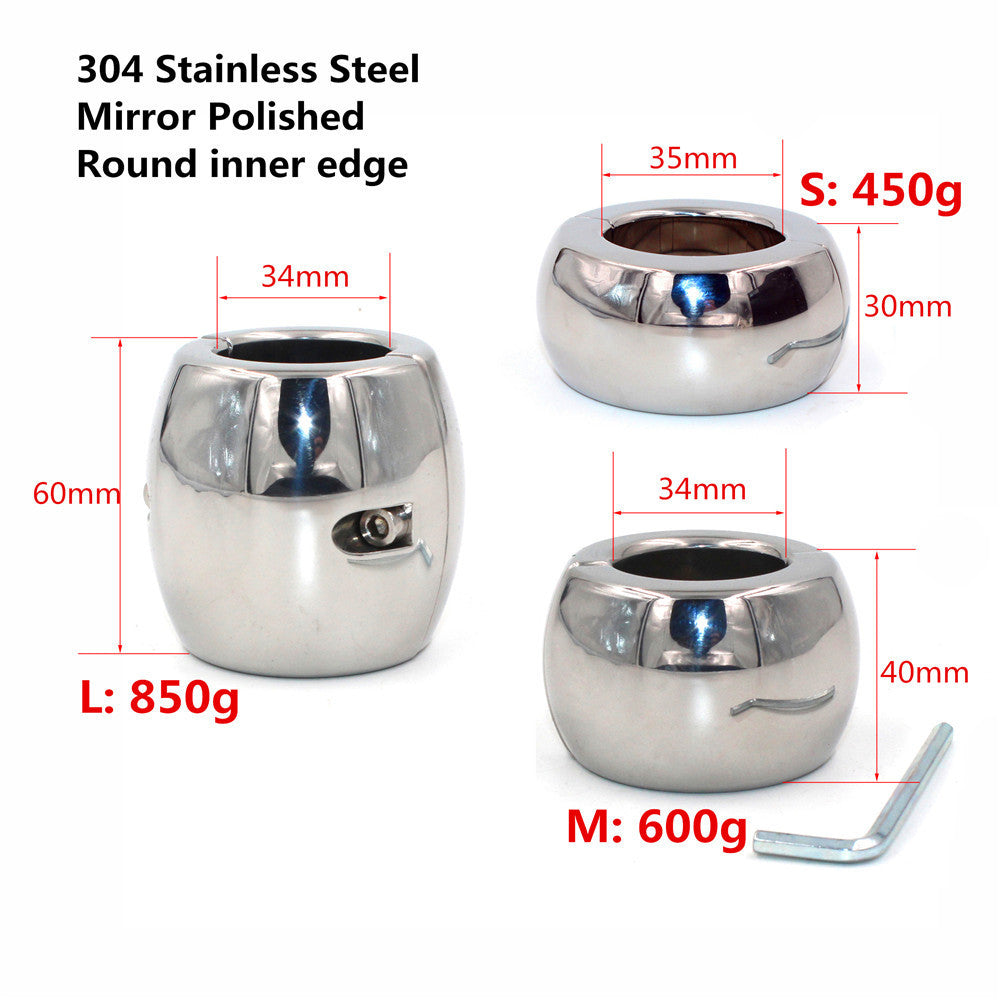 Metal Scrotum Pendant Ball Penis Stretcher Testis Weight BDSM Bondage Male sex toy