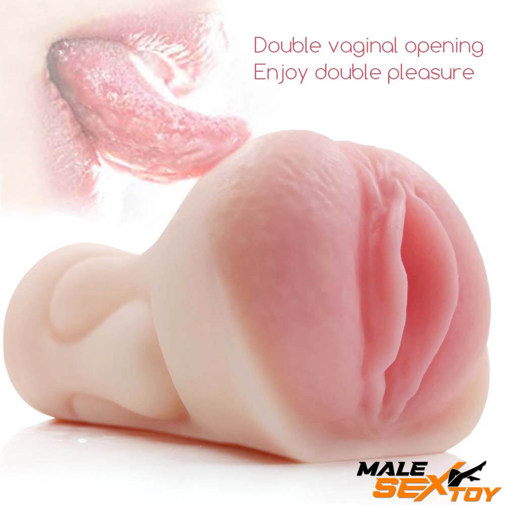 S Design Dual Ends Pocket Pussy With Vagina And Mouth Male sex toy