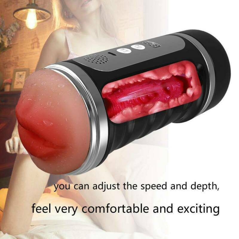 12 Modes Vibrating Pocket Pussy Men Masturbator With Counting Male sex toy