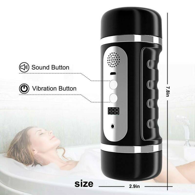 12 Modes Vibrating Pocket Pussy Men Masturbator With Counting Male sex toy