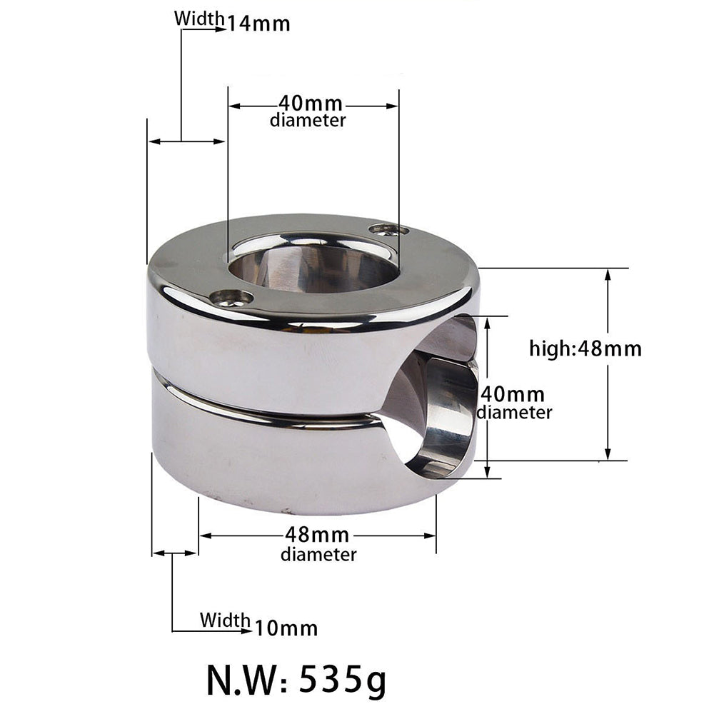 Stainless Steel Scrotal Penis Weights Stretcher Pendant Cock Ring Male sex toy