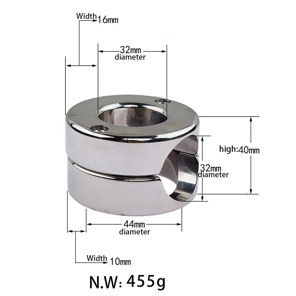 Stainless Steel Scrotal Penis Weights Stretcher Pendant Cock Ring Male sex toy