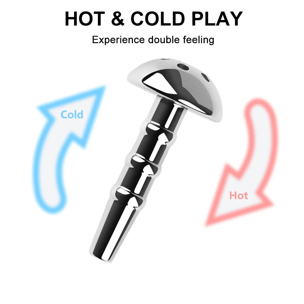 Stainless Steel Hollow Penis Plug Urethral Sound Metal Cum Stopper Male sex toy