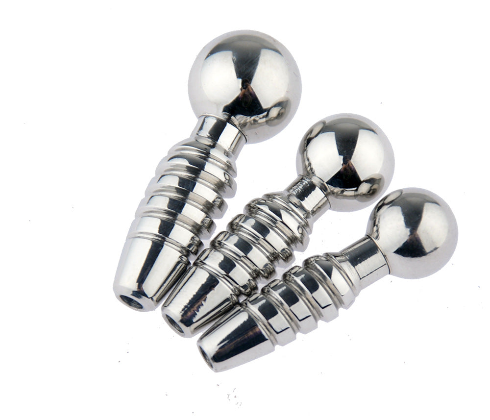 Threaded Stainless Steel Urethral Sound Dilator Male Penis Plug Cum Stopper Male sex toy