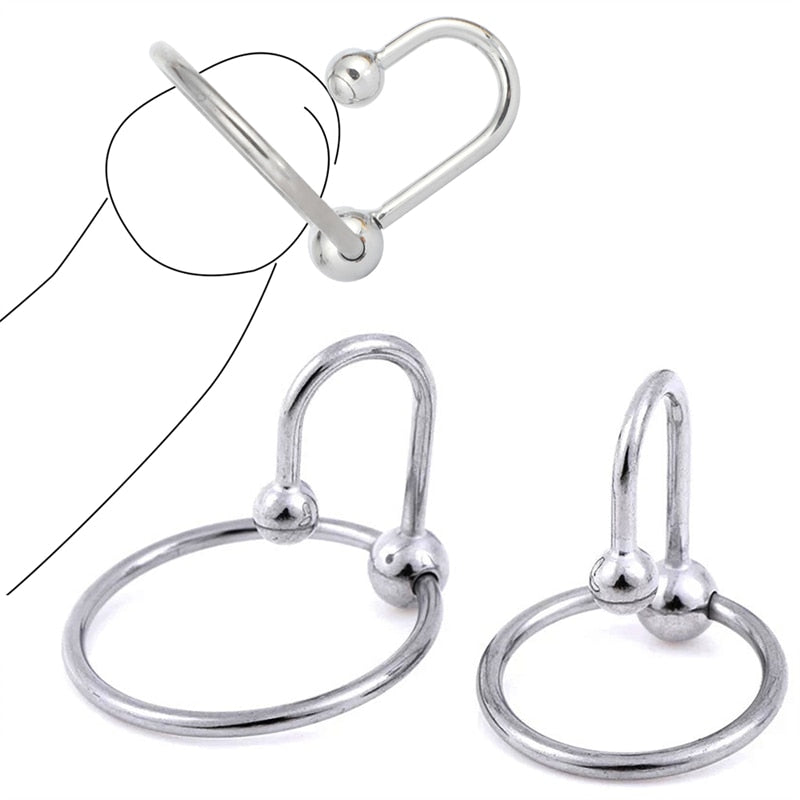 Metal Urethral Sound Dilators Penis Plug With Cock Ring For Men Male sex toy