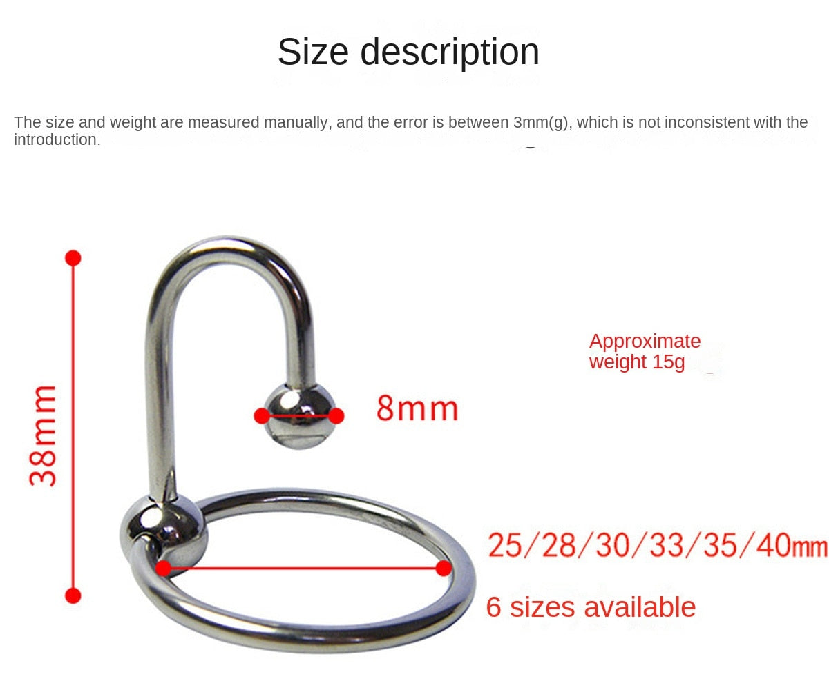 Metal Urethral Sound Dilators Penis Plug With Cock Ring For Men Male sex toy