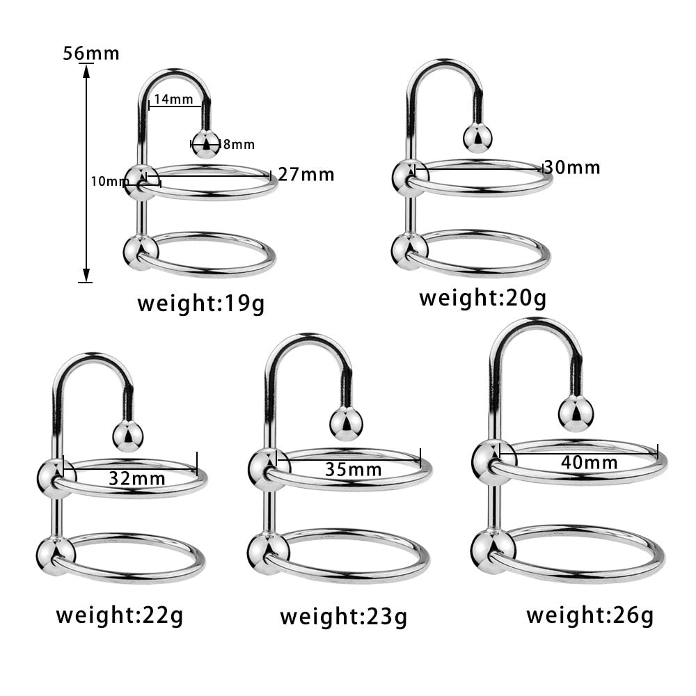 Metal Urethral Sound Dilators Penis Plug With Cock Ring For Men Male sex toy