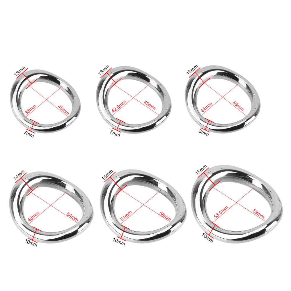 Premium Stainless Steel Cock Ring Sex Toy Metal Scrotum Stretcher Male sex toy