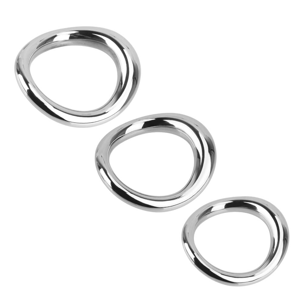 Premium Stainless Steel Cock Ring Sex Toy Metal Scrotum Stretcher Male sex toy