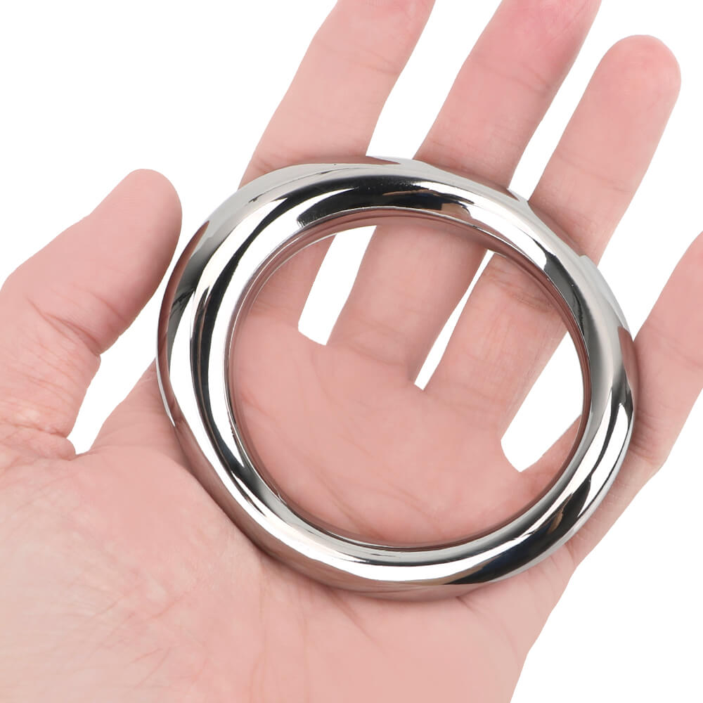 Premium Stainless Steel Cock Ring Sex Toy Metal Scrotum Stretcher Male sex toy