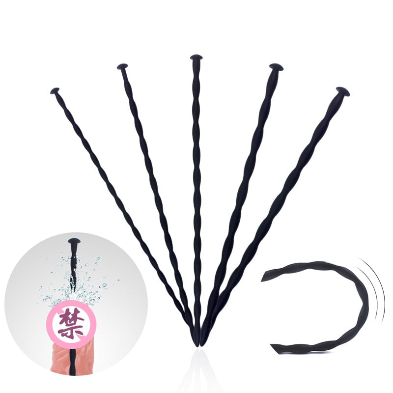 Silicone Urethral Sounds Catheter Dilator Penis Plug Male Cum Stopper Male sex toy