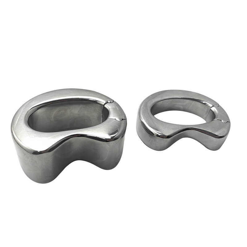 Stainless Steel Cock Ring Weight Male Metal Ball Stretcher Male sex toy