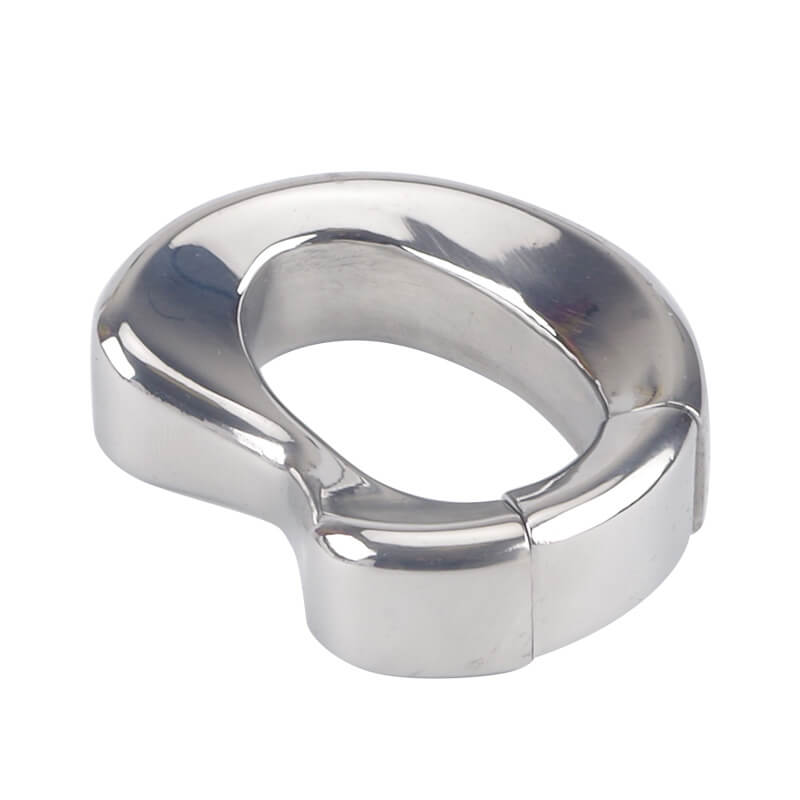 Stainless Steel Cock Ring Weight Male Metal Ball Stretcher Male sex toy