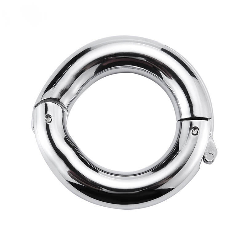 Stainless Steel Adjustable Penis Ring Scrotum Pendant Ball Stretcher Male sex toy