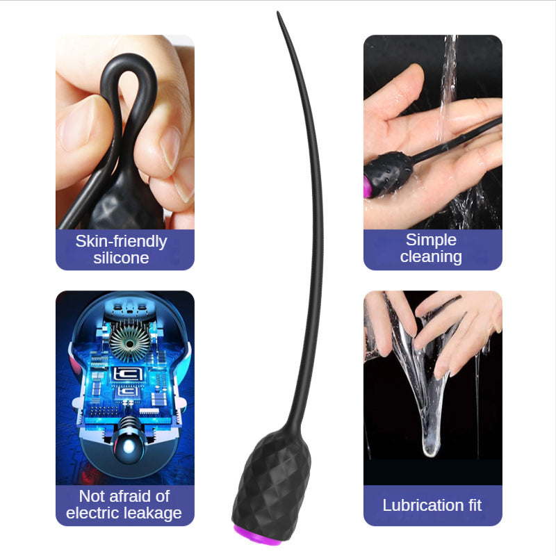 Urethral Catheter Sounding Vibrating Penis Plug Dilatator Massager Male sex toy