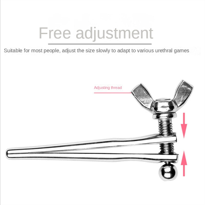 Adjustable Urethral Sounding Metal Penis Plug Sex Toys For Adult Men Male sex toy